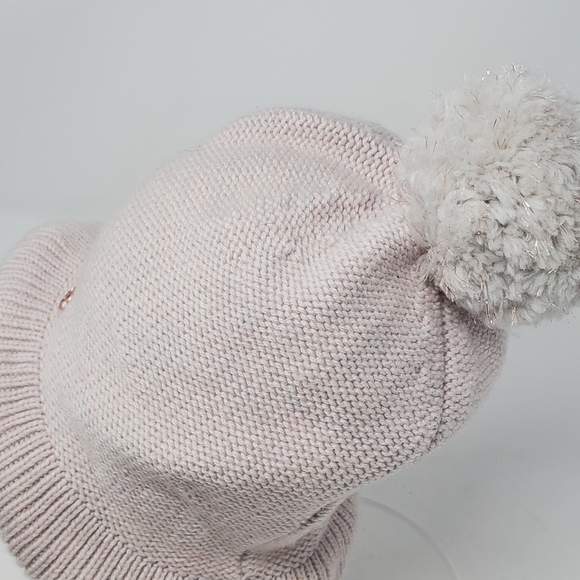 LULULEMON 100% MERINO WOOL PINK POM POM BEANIE HAT TOQUE  KNITWEAR WOMEN OS - Picture 5 of 14